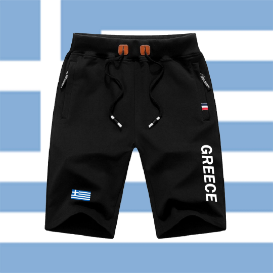 Greece Shorts / Greece Pants / Greece Shorts Flag / Greece Jersey / Grey Shorts / Black Shorts / Greece Poster / Greece Map / Men Women