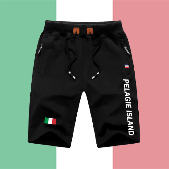 Pelagie Island Shorts / Pelagie Island Pants / Pelagie Island Shorts Flag / Pelagie Island Jersey / Grey Shorts / Black Shorts