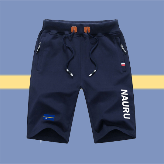Nauru Shorts / Nauru Pants / Nauru Shorts Flag / Nauru Jersey / Grey Shorts / Black Shorts / Nauru Poster / Nauru Map / Men Women