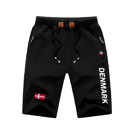 Denmark Shorts / Denmark Pants / Denmark Shorts Flag / Denmark Jersey / Grey Shorts / Black Shorts / Denmark Poster / Denmark Map