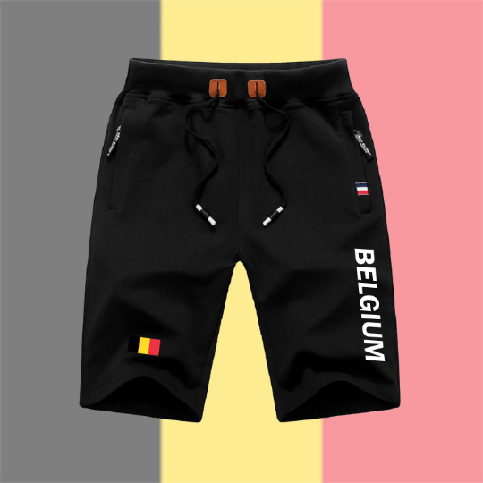 Belgium Shorts / Belgium Pants / Belgium Shorts Flag / Belgium Jersey / Grey Shorts / Black Shorts / Belgium Poster / Belgium Map