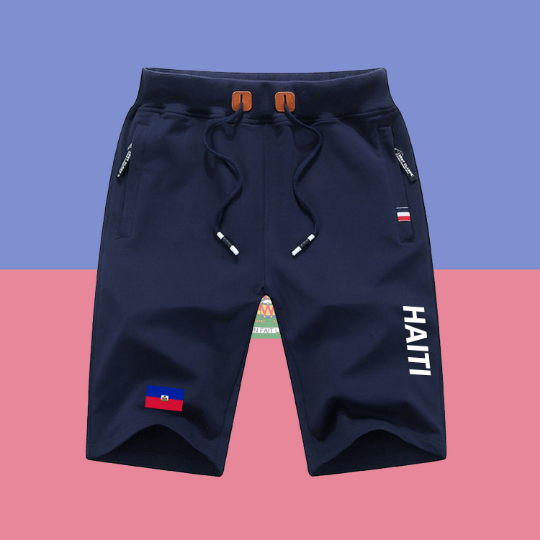 Haiti Shorts / Haiti Pants / Haiti Shorts Flag / Haiti Jersey / Grey Shorts / Black Shorts / Haiti Poster / Haiti Map / Men Women Shorts