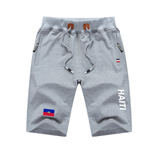 Haiti Shorts / Haiti Pants / Haiti Shorts Flag / Haiti Jersey / Grey Shorts / Black Shorts / Haiti Poster / Haiti Map / Men Women Shorts