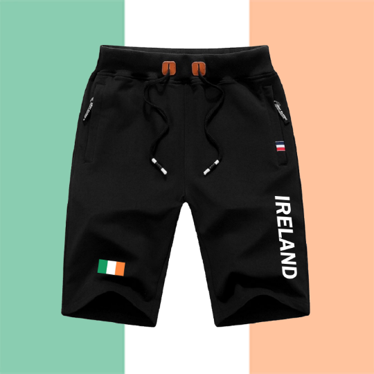 Ireland Shorts / Ireland Pants / Ireland Shorts Flag / Ireland Jersey / Grey Shorts / Black Shorts / Ireland Poster / Ireland Map