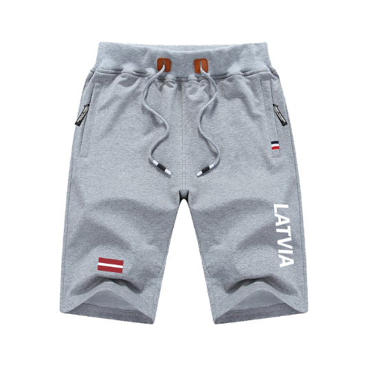 Latvia Shorts / Latvia Pants / Latvia Shorts Flag / Latvia Jersey / Grey Shorts / Black Shorts / Latvia Poster / Latvia Map / Men Women