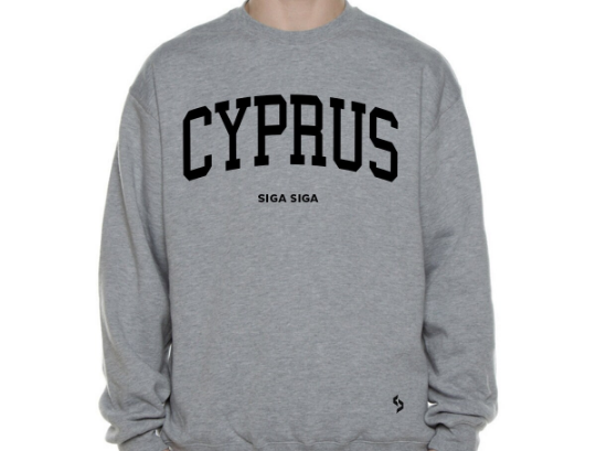 Cyprus Sweatshirts / Cyprus Shirt / Cyprus Sweat Pants Map / Cyprus Jersey / Grey Sweatshirts / Black Sweatshirts / Cyprus Poster