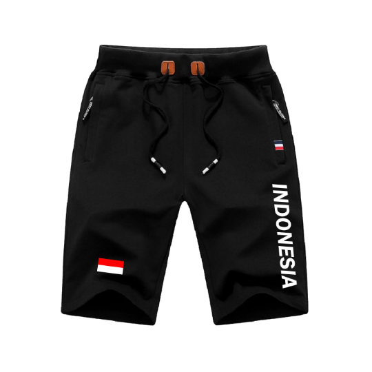 Indonesia Shorts / Indonesia Pants / Indonesia Shorts Flag / Indonesia Jersey / Grey Shorts / Black Shorts / Indonesia Poster / Indonesia