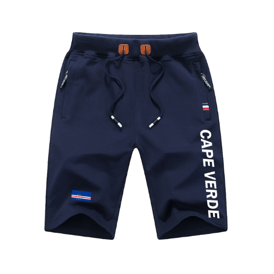 Cape Verde Shorts / Cape Verde Pants / Cape Verde Shorts Flag / Cape Verde Jersey / Grey Shorts / Black Shorts / Cape Verde Poster