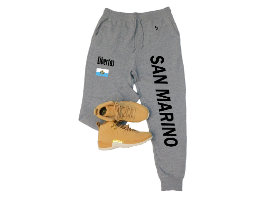 San Marino Sweatpants / San Marino Shirt / San Marino Sweat Pants Map / Grey Sweatpants / Black Sweatpants / San Marino Poster