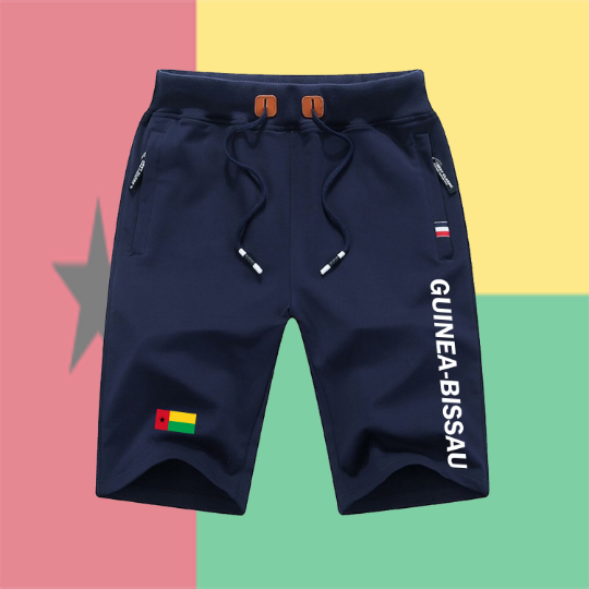 Guinea Bissau Shorts / Guinea Bissau Pants / Guinea Bissau Shorts Flag / Guinea Bissau Jersey / Grey Shorts / Black Shorts / Guinea Bissau