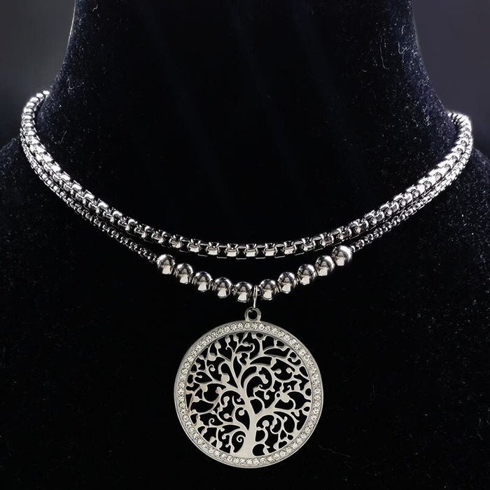 Tree of Life Necklace / Tree of Life Choker / Tree of Life Charm Choker / Tree of Life Charm Necklace / Charm Choker / Tree of Life Pendant