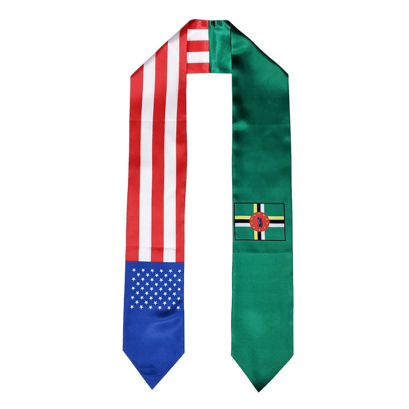 Dominican American Graduation Stole, Dominica America Graduation Sash, Dominican Flag Graduation Stole