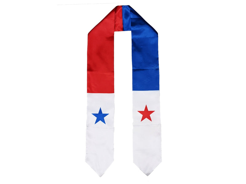Panama Flag Graduation Stole, Panama Flag Graduation Sash, Panama Graduation Stole, Panamanian Flag Graduation Stole