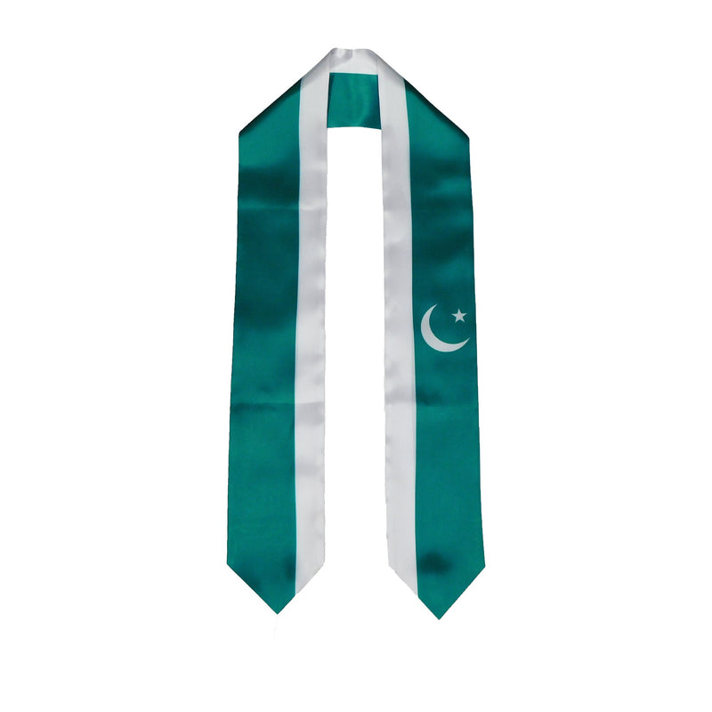 Pakistan Flag Graduation Stole, Pakistan Flag Graduation Sash, Pakistan Graduation Stole, Pakistani Flag Graduation Stole