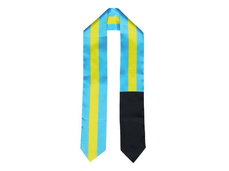 Bahamas Flag Graduation Stole, Bahamas Flag Graduation Sash, Bahamas Graduation Stole, Bahamas Flag Graduation Stole