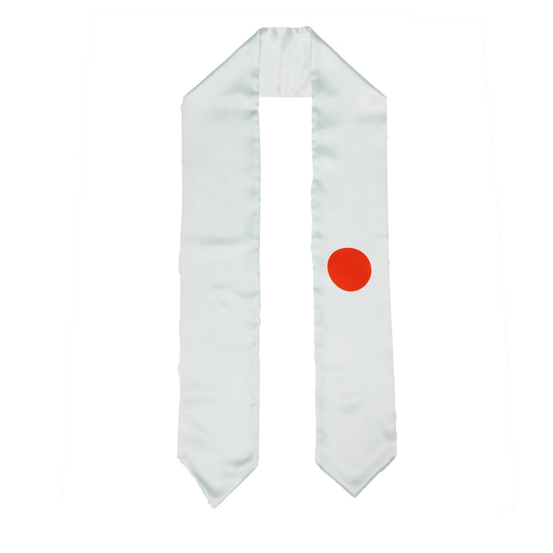 Japan Flag Graduation Stole, Japan Flag Graduation Sash, Japan Graduation Stole,  Japanese Flag Graduation Stole