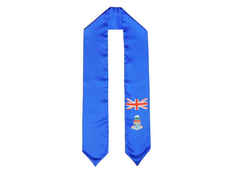 Cayman Islands Flag Graduation Stole, Cayman Islands Flag Graduation Sash, Cayman Islands Graduation Stole, Caymanians Flag Graduation Stole