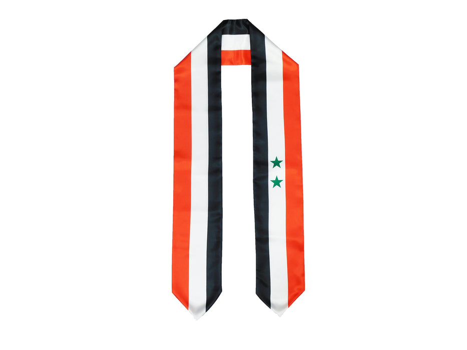 Syria Flag Graduation Stole, Syria Flag Graduation Sash, Syria Graduation Stole, Syrian Flag Graduation Stole