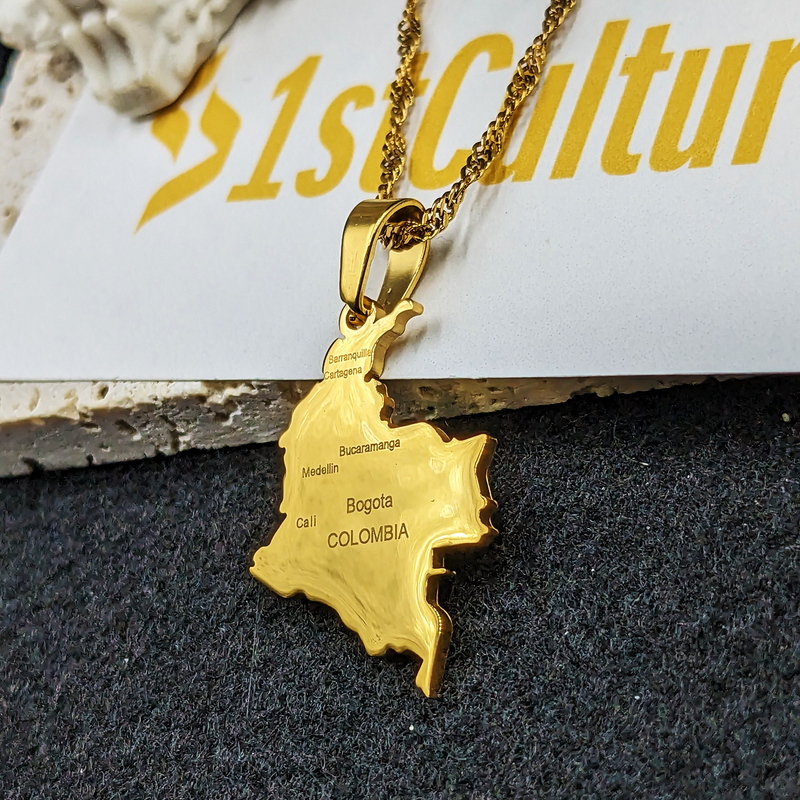 18k Gold Plated Colombia Necklace