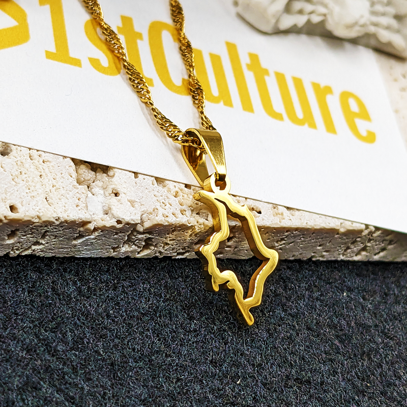 18K Gold Plated Minimalist Colombia Necklace