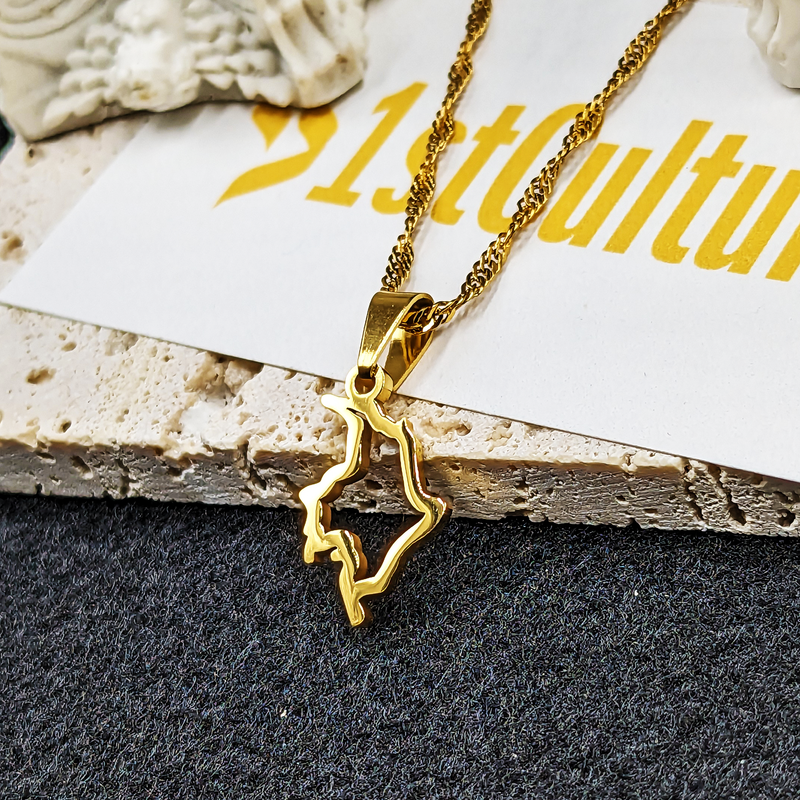 18K Gold Plated Minimalist Colombia Necklace