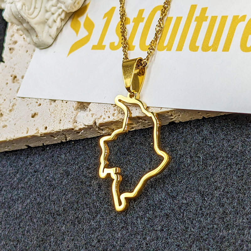 18K Gold Plated Colombia Necklace