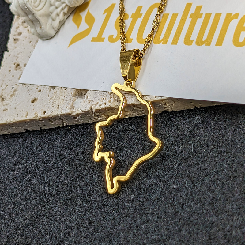 18K Gold Plated Colombia Necklace