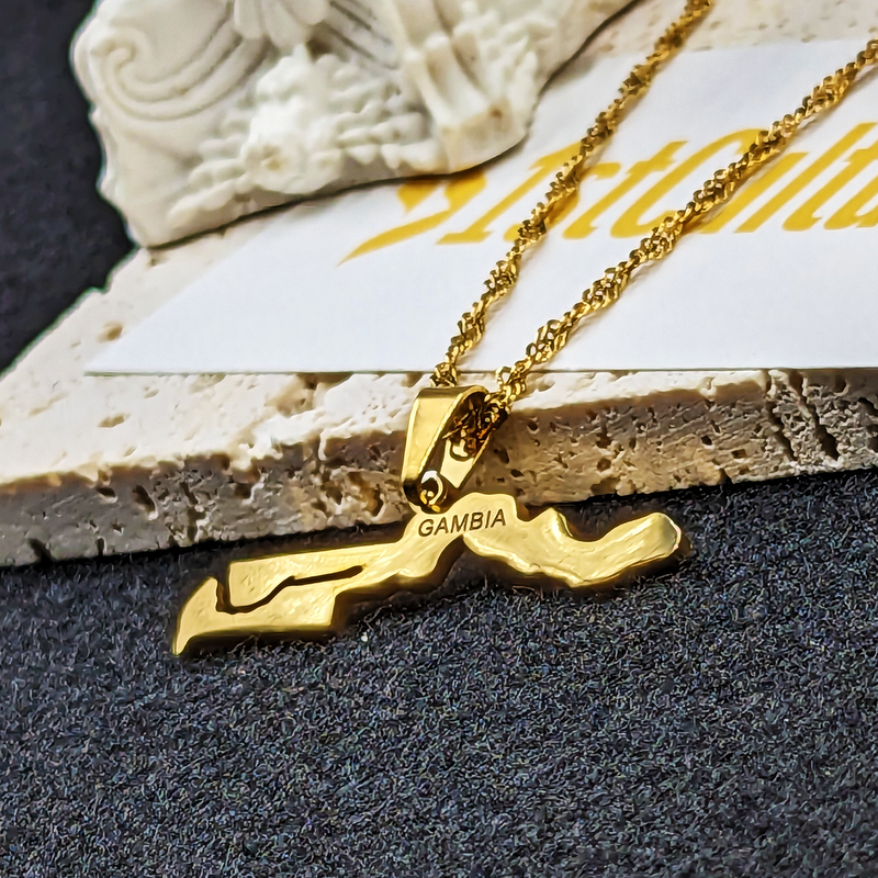 18K Gold Plated Gambia Necklace