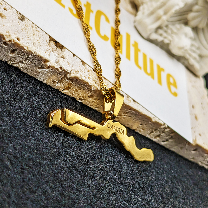 18K Gold Plated Gambia Necklace