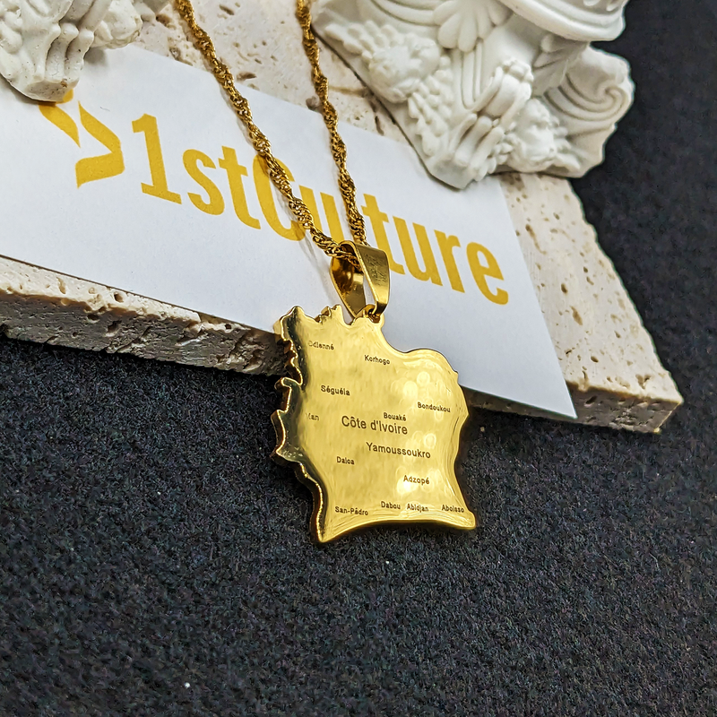 18K Gold Plated Ivory Coast Necklace