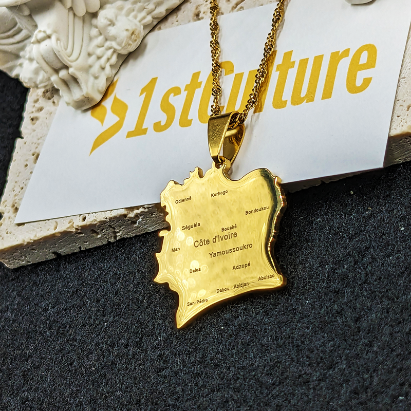 18K Gold Plated Ivory Coast Necklace