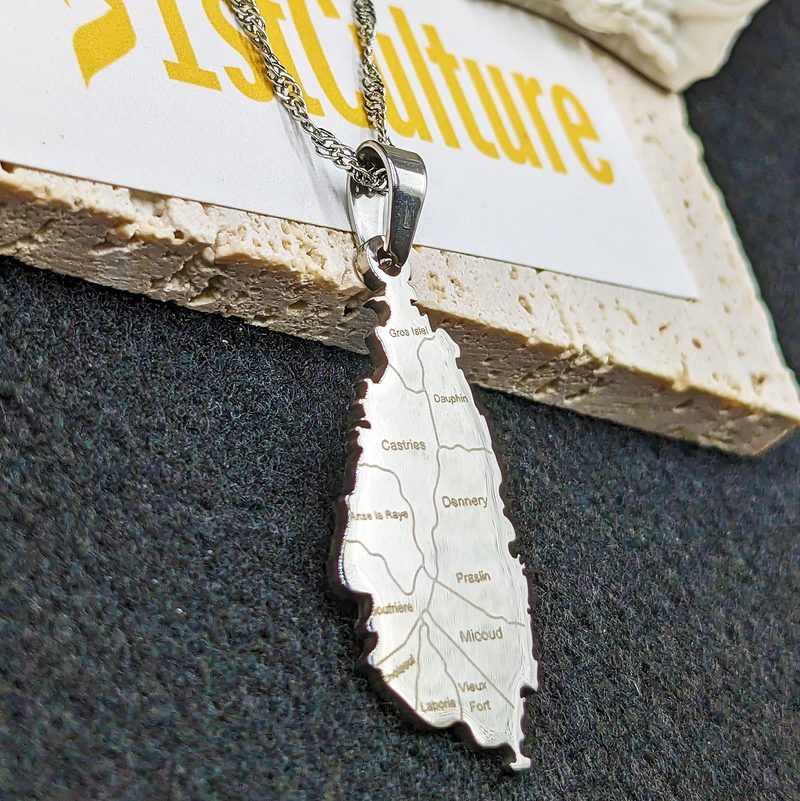 18K Gold Plated Saint Lucia Necklace