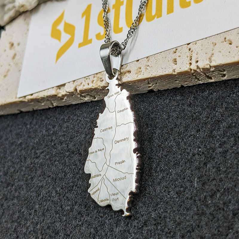 18K Gold Plated Saint Lucia Necklace