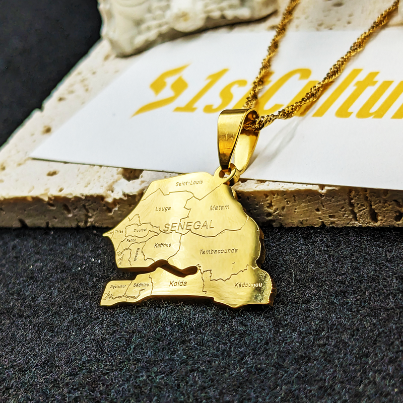 18k Gold Plated Senegal Necklace