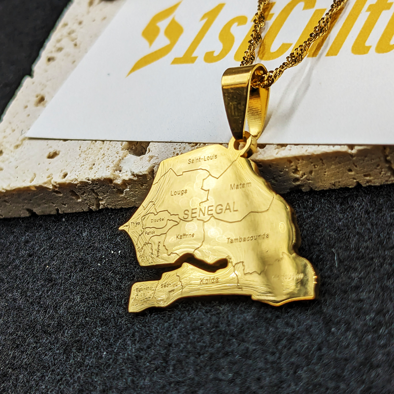18k Gold Plated Senegal Necklace
