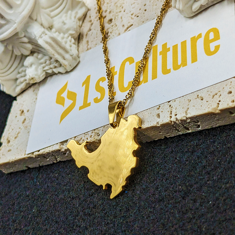 18K Gold Plated Saint Martin Island Necklace