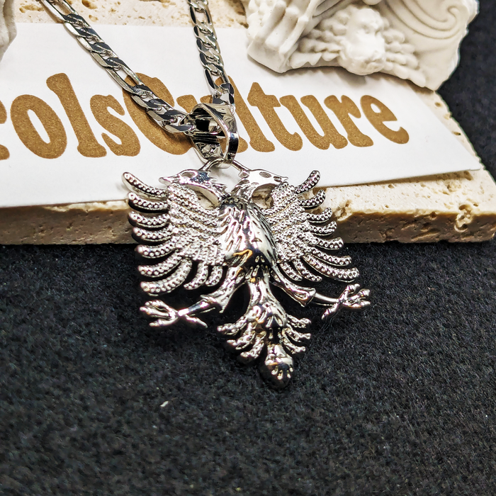 Albania Eagle 18K Gold Plated Necklace / Albania Eagle Jewelry / Albania Eagle Pendant / Albania Eagle Gift