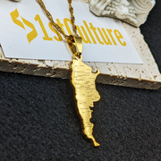18K Gold Plated Argentina Necklace, argentina art, argentina gifts, necklace from argentina - 1stCulture