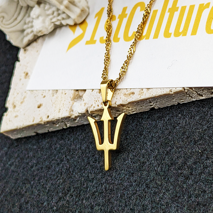 18k Gold Plated Barbados Necklace, Barbados Island, Barbados Necklace, Barbados Earrings, Barbados Jewelry