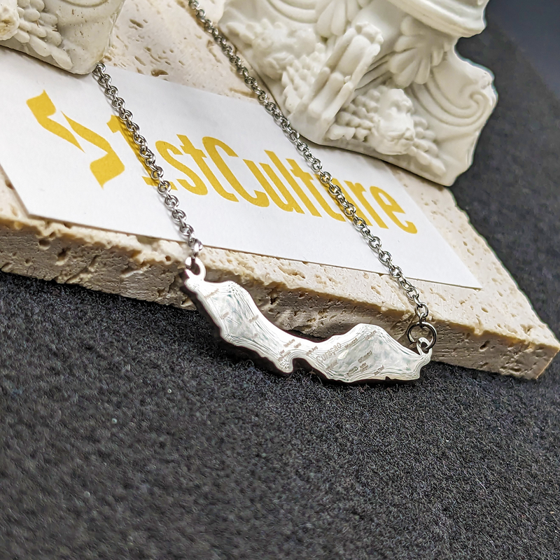 18K Gold Plated Curacao Necklace, Curacao Jewelry , Curacao Gift, Curacao Bracelet, Keychain, Curacao Earrings, Curacao Map, Curacao Flag