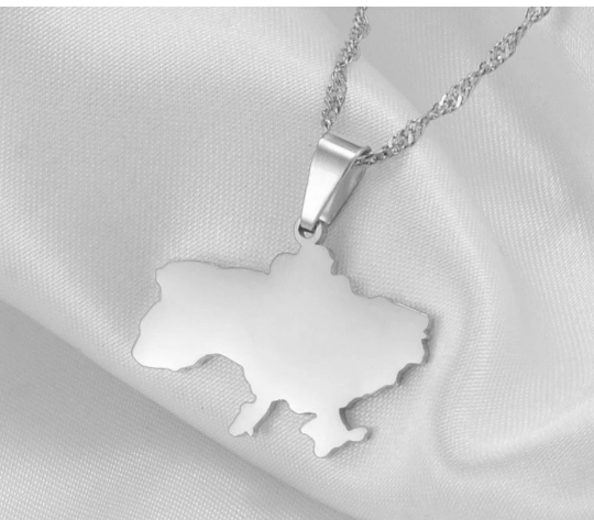 18k Gold Plated Ukraine Necklace