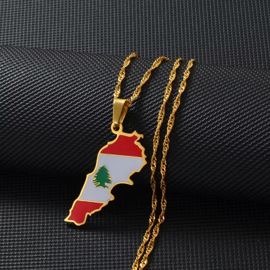 18K Gold Plated Lebanon Necklace