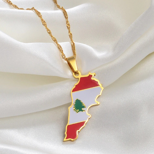 18K Gold Plated Lebanon Necklace