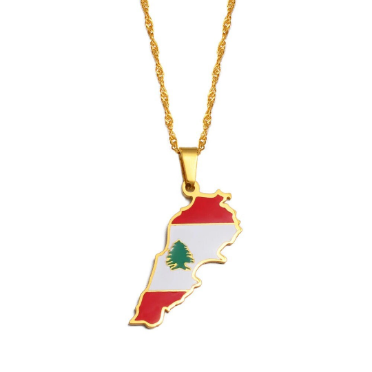 18K Gold Plated Lebanon Necklace