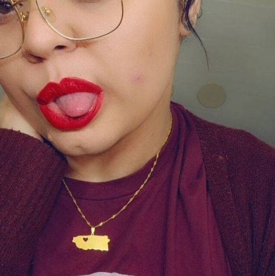 18k Gold plated Puerto Rico Flag Necklace