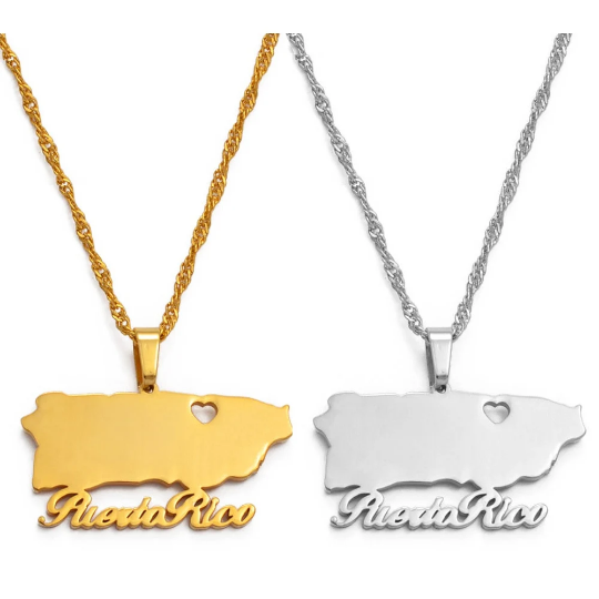 18K Gold Plated Puerto Rico Necklace
