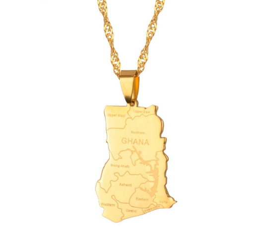 18k Gold Plated Ghana Necklace