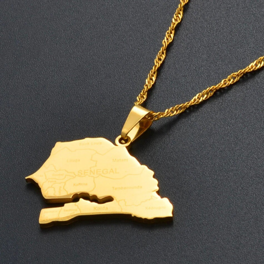 18k Gold Plated Senegal Necklace