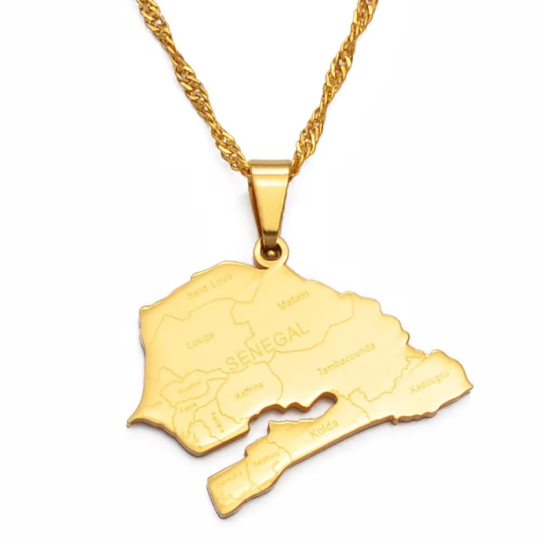 18k Gold Plated Senegal Necklace