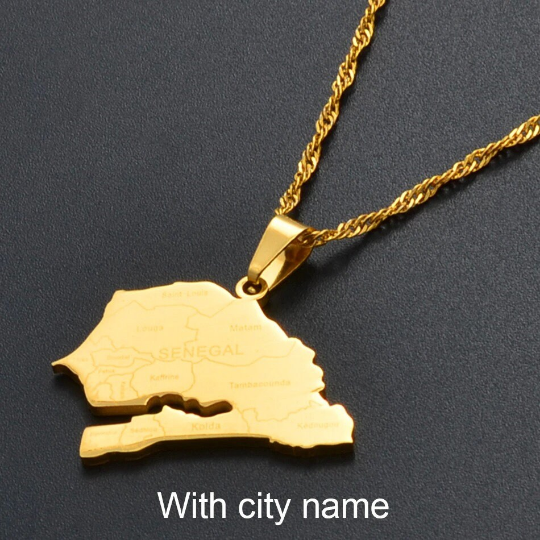 18k Gold Plated Senegal Necklace